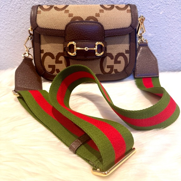 NEW Gucci Horsebit 1955 Jumbo GG Mini Bag - Picture 2 of 12